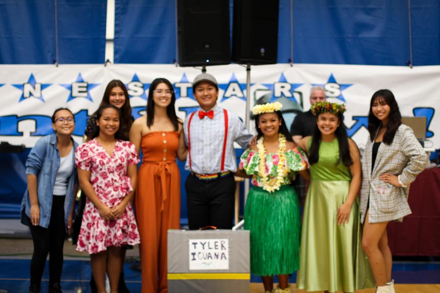Left to right: Taylor Seguerre, Ayra Mae Narciso, Mia Hamp, Sanja Denton, Tyler Laguana, Caitlain Marie Julian, Samantha Berayuga & Kennedy Manamtam. 