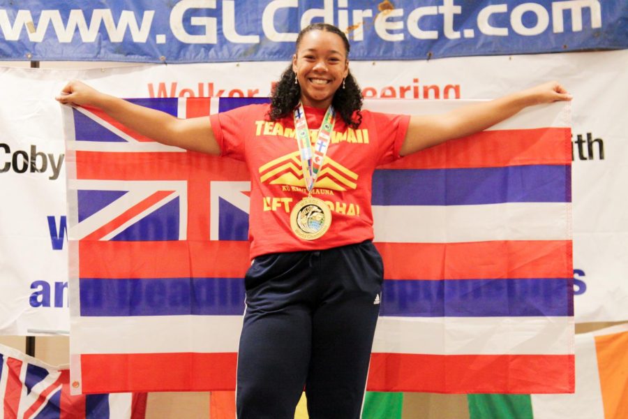 Jazzmin White (pictured), made a new world record for deadlifting 292 pounds. 