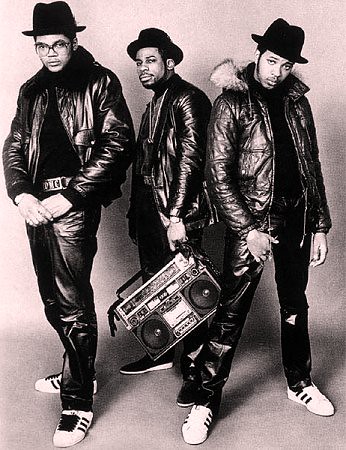 Run DMC, a famous hip hop group during the 80s