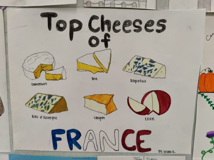 Leilani Kench taught visitors about the most popular cheeses in France as part of her French language and cultural lessons.