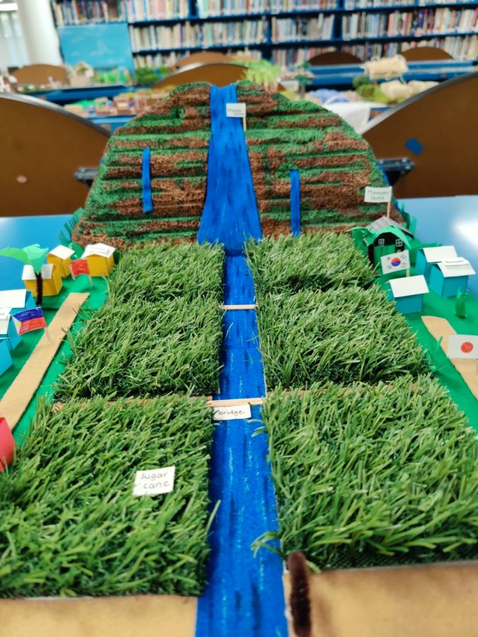 David Hasegawas freshman Modern History of Hawaii class  created these meticulous models of plantations and WWII internment camps this quarter.  This model was created by Nyah Callender.