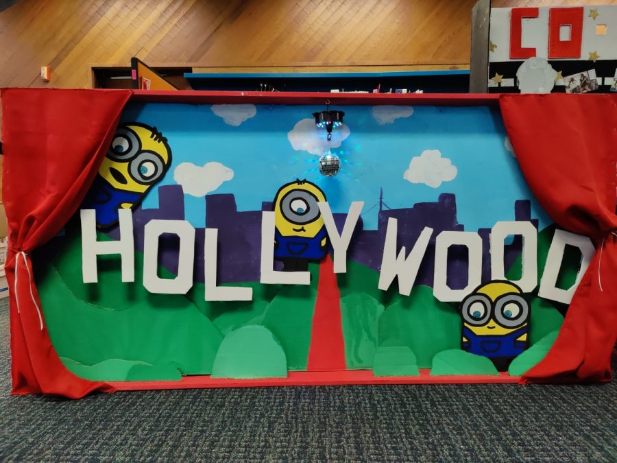 The freshmen channeled the Minions in their disco-themed banner. Colorful lights reflected off the spinning disco ball in the middle.