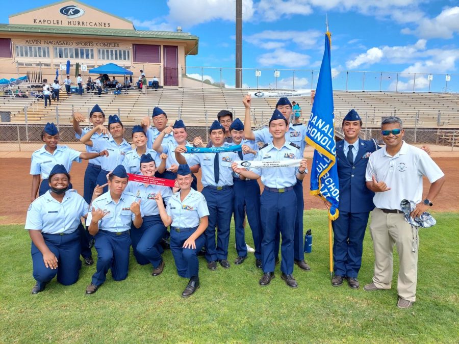 The JROTC Special Teams placed second at the Hurricane Challenge at Kapolei High School last month.