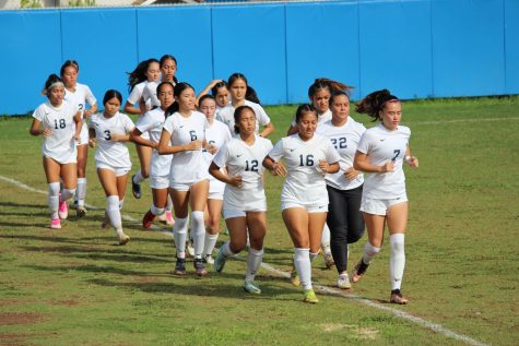The girls varisty soccer team is currently No. 1 in the OIA East.