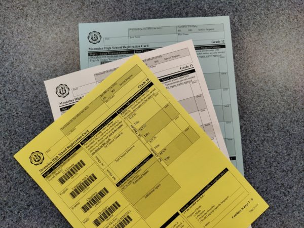 Students need to obtain bar code labels from teachers for elective or specialty classes if they want to take a class other than what is pre-printed on their registration cards. Cards are due Jan. 18.