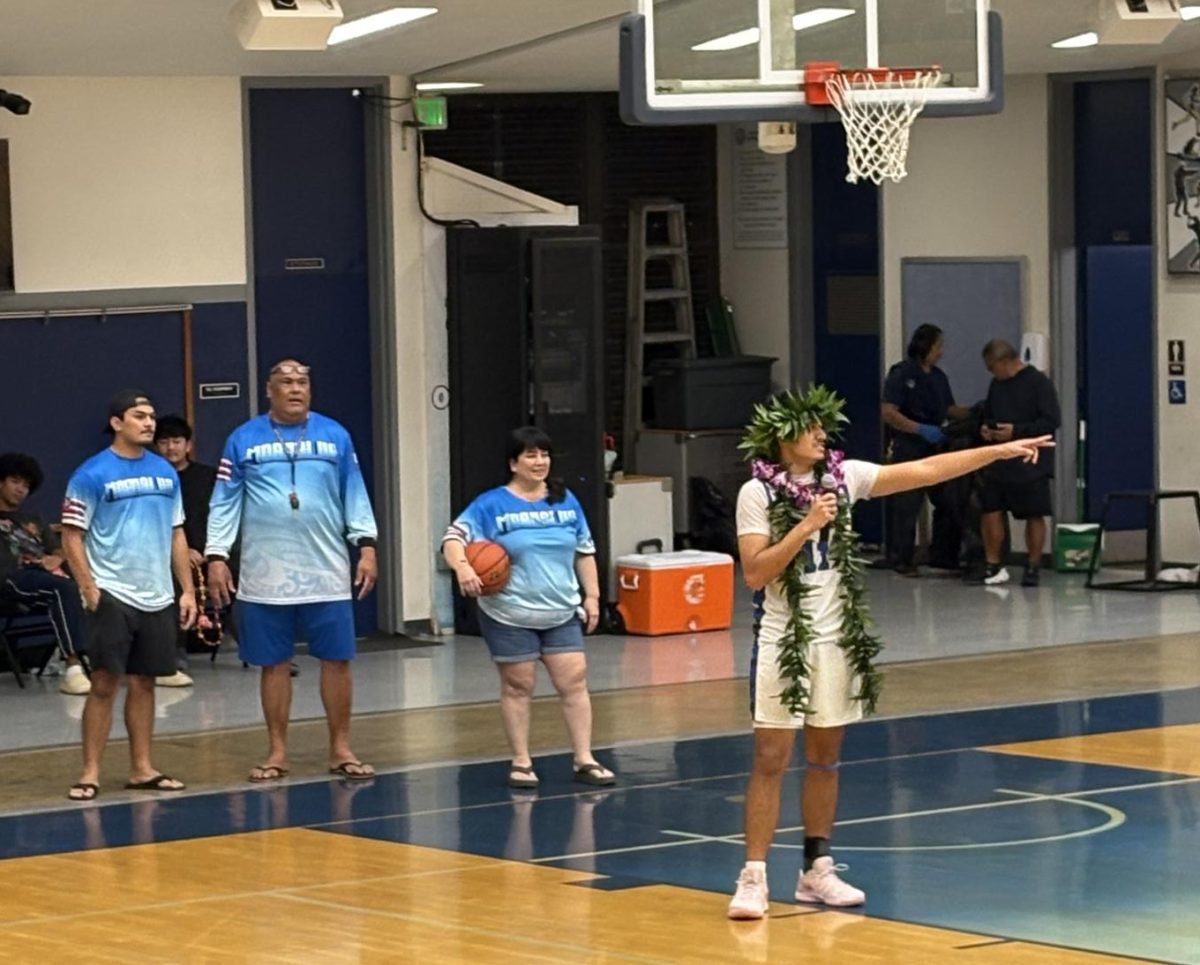 Senior Maddox Saelua says his Senior Night speech alongside his family.