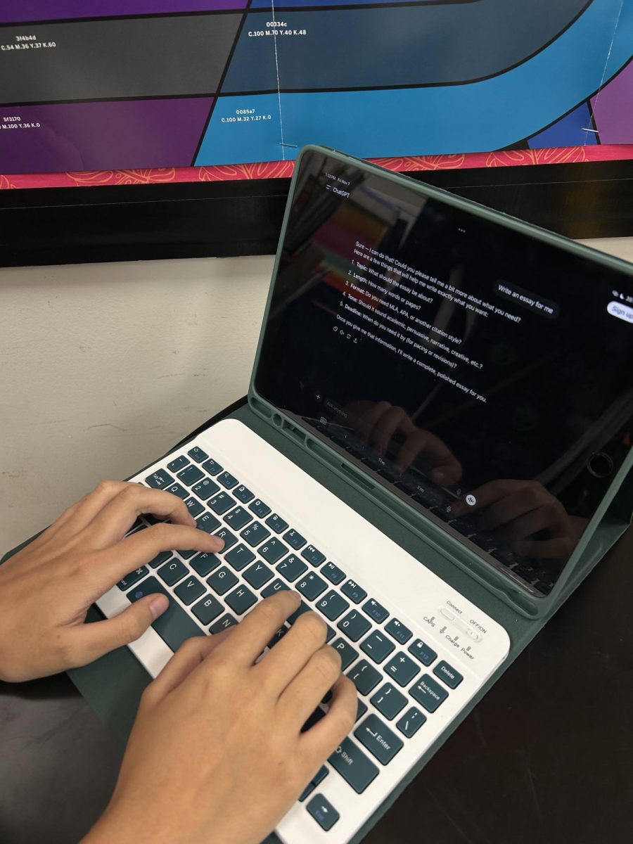 Moanalua High School student uses ChatGPT to generate an essay.